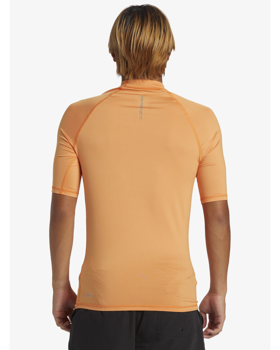 Quik Silver Everyday UPF 50 Short Sleeve Rashguard - Tangerine