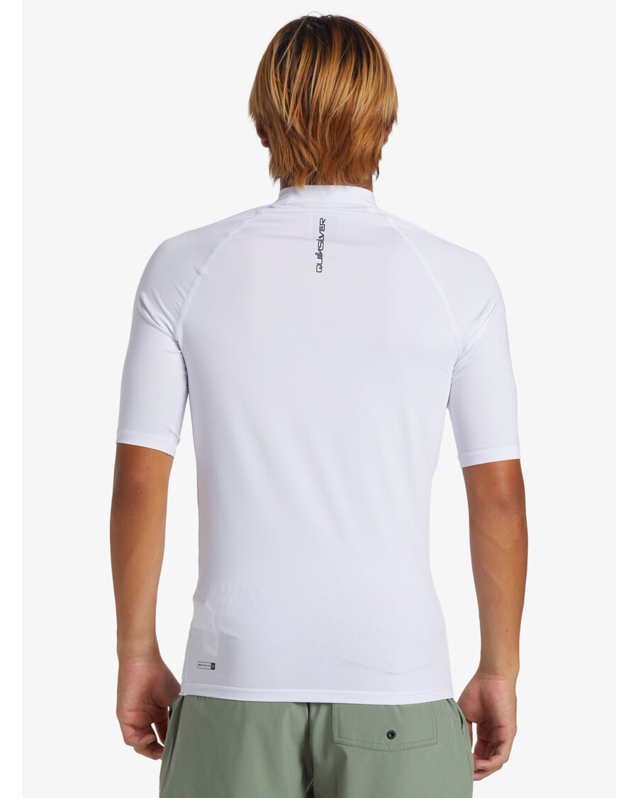 Quik Ezüst Mindennapi Upf 50 Rövid Ujjú Rashguard - Fehér