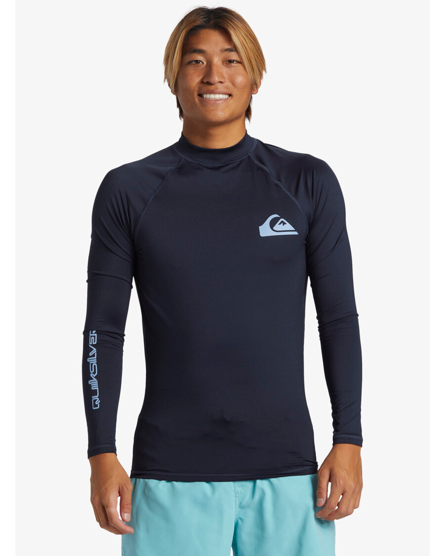 Quik Silver Daily Upf 50 Rashguard S Dlhým Rukávom - Dark Navy