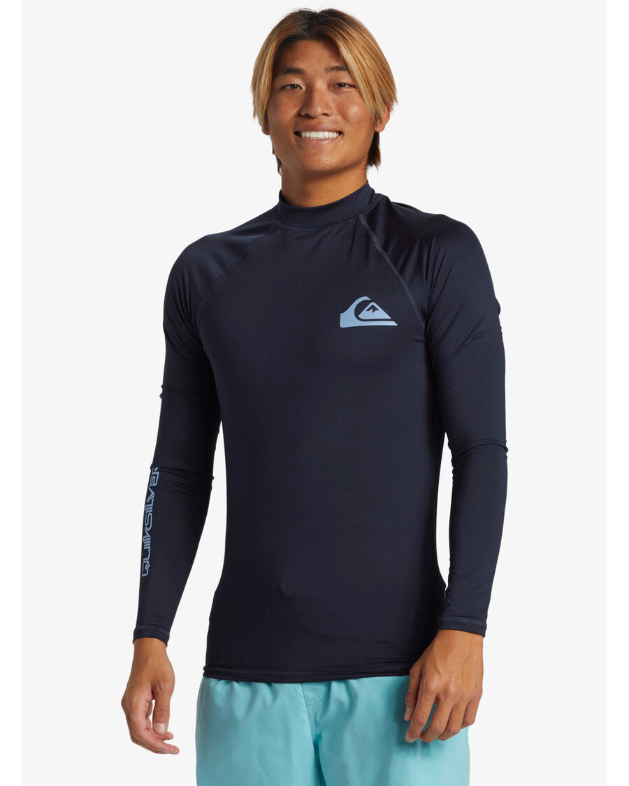 Quik Silver Daily Upf 50 Rashguard S Dlhým Rukávom - Dark Navy