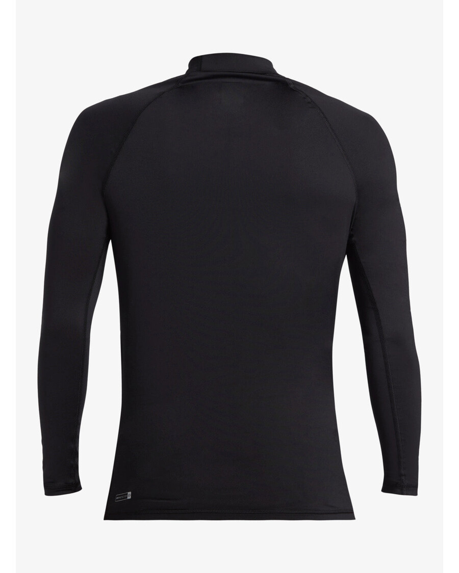 واقي من الطفح الجلدي بأكمام طويلة بعامل حماية من الأشعة فوق البنفسجية 50 للاستخدام اليومي من كويك سيلفر - أسود