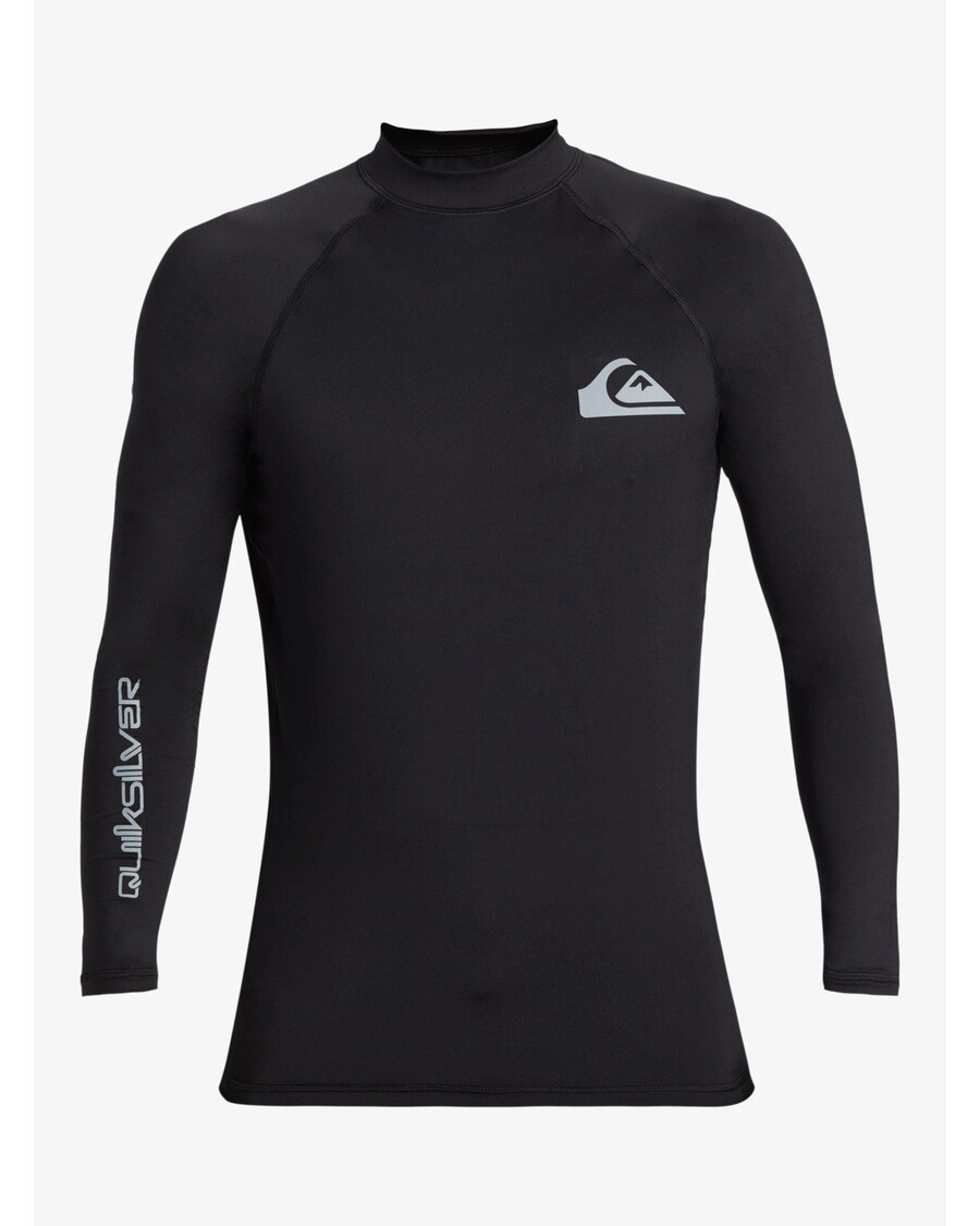 Quiksilver Daily Upf 50 Garām Piedurknēm Rashguard - Melns