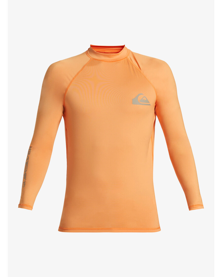 Quiksilver καθημερινή Upf 50 μακρυμάνικο προστατευτικό εξανθήματος - μανταρίνι