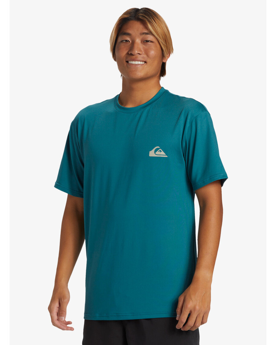 Повседневная футболка для серфинга с короткими рукавами Quiksilver — колониальный синий