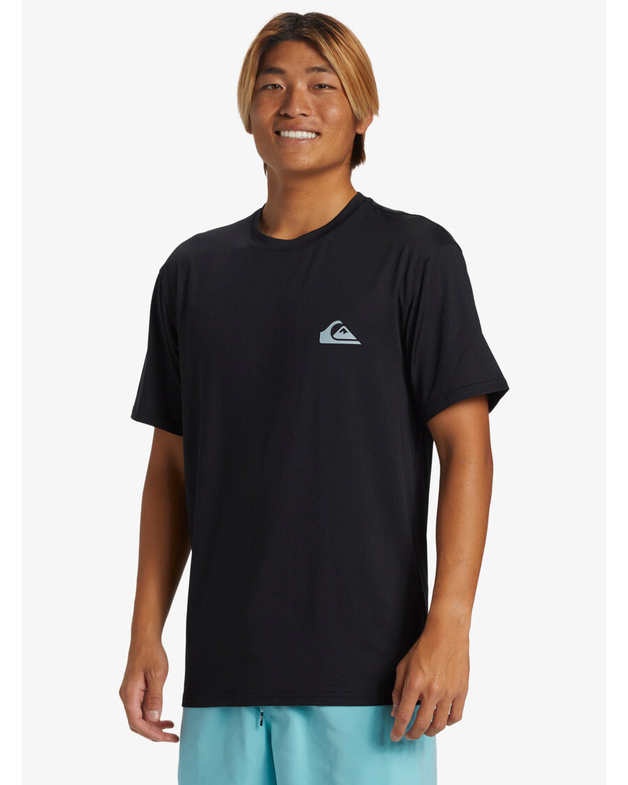 Quiksilver Mindennapi Rövid Ujjú Surf Póló - Fekete