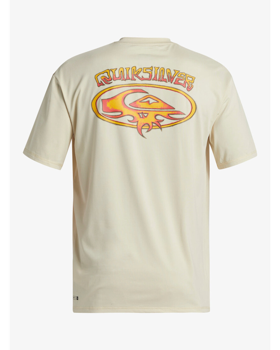 Quiksilver καθημερινό κοντομάνικο μπλουζάκι σερφ - λευκό Oyster