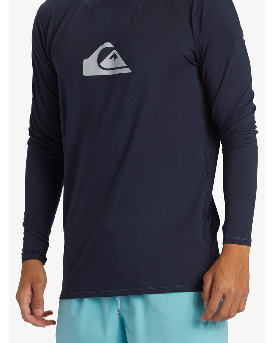 Quiksilver καθημερινή μακρυμάνικη μπλούζα σερφ - σκούρο ναυτικό