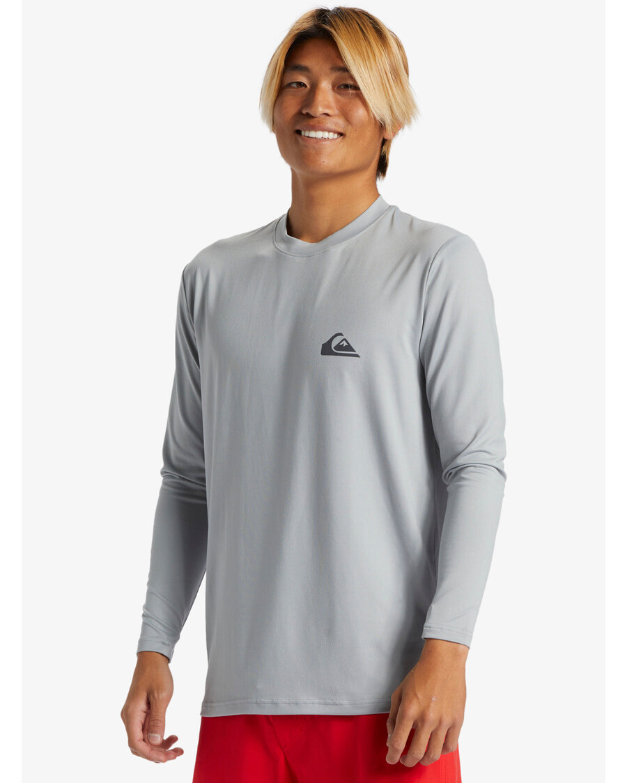 Quik Silver Everyday Long Sleeve Surf Tee -  Quarry