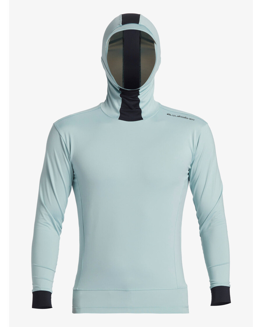 Quik Silver Highline Upf 50 Rashguard S Kapucňou A Dlhým Rukávom - Cloud Blue