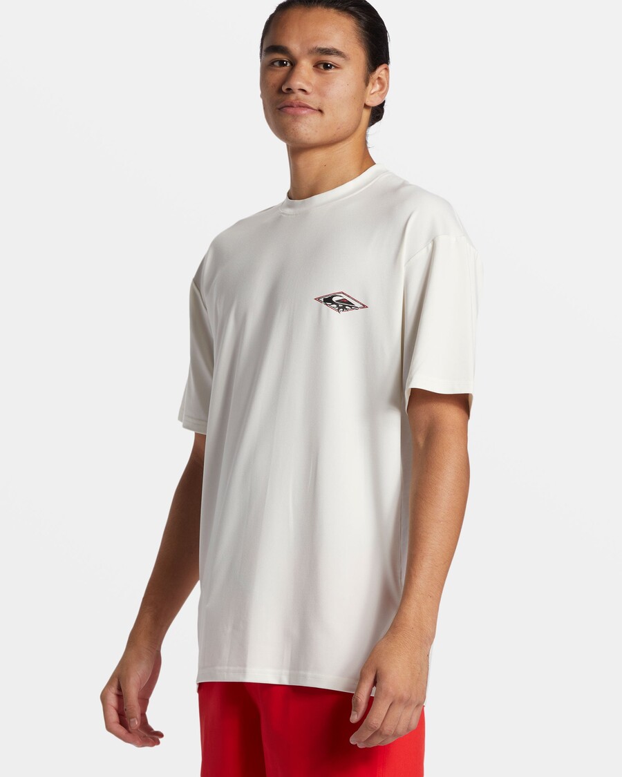 Quik Silver Everyday Short Sleeve Surf Tee - Snow White