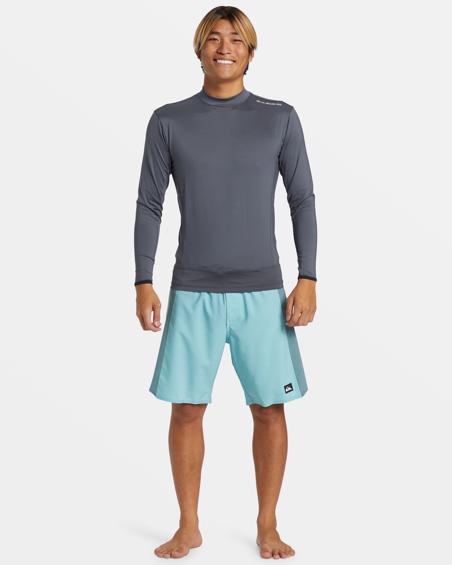 Quik Silver Highline UPF 50 Long Sleeve Rashguard - Iron Gate