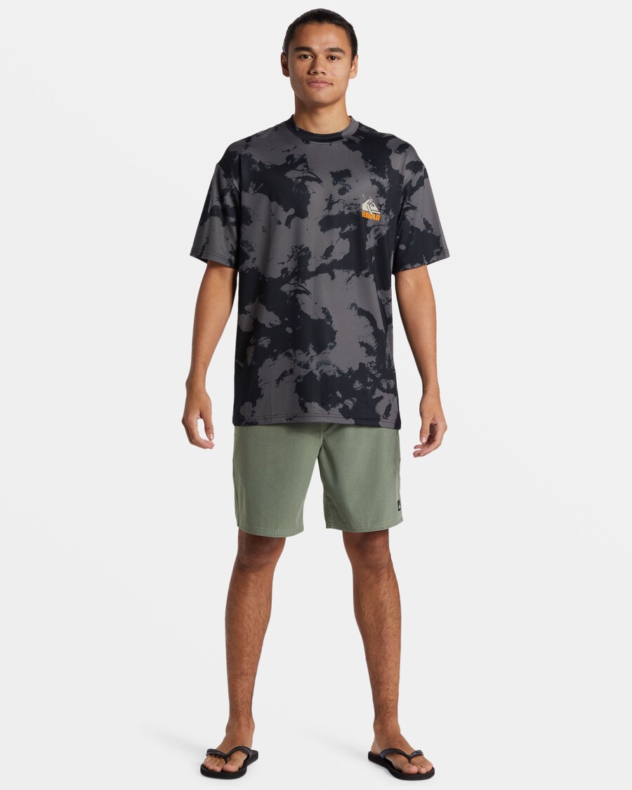 Quik Silver Petroglyph Short Sleeve Surf Tee - Hi Tie Dye