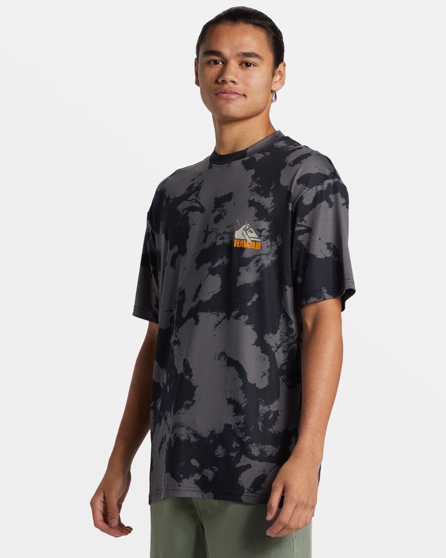 Quik Silver Petroglyph Short Sleeve Surf Tee - Hi Tie Dye