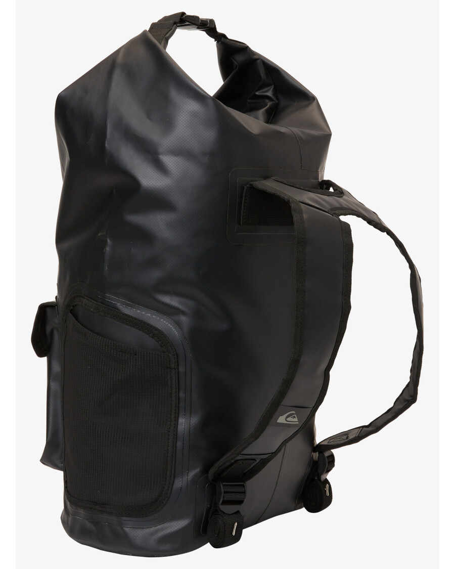 クイックシルバー シー スタッシュ 20L ミディアム サーフ バックパック - ブラック/ブラック