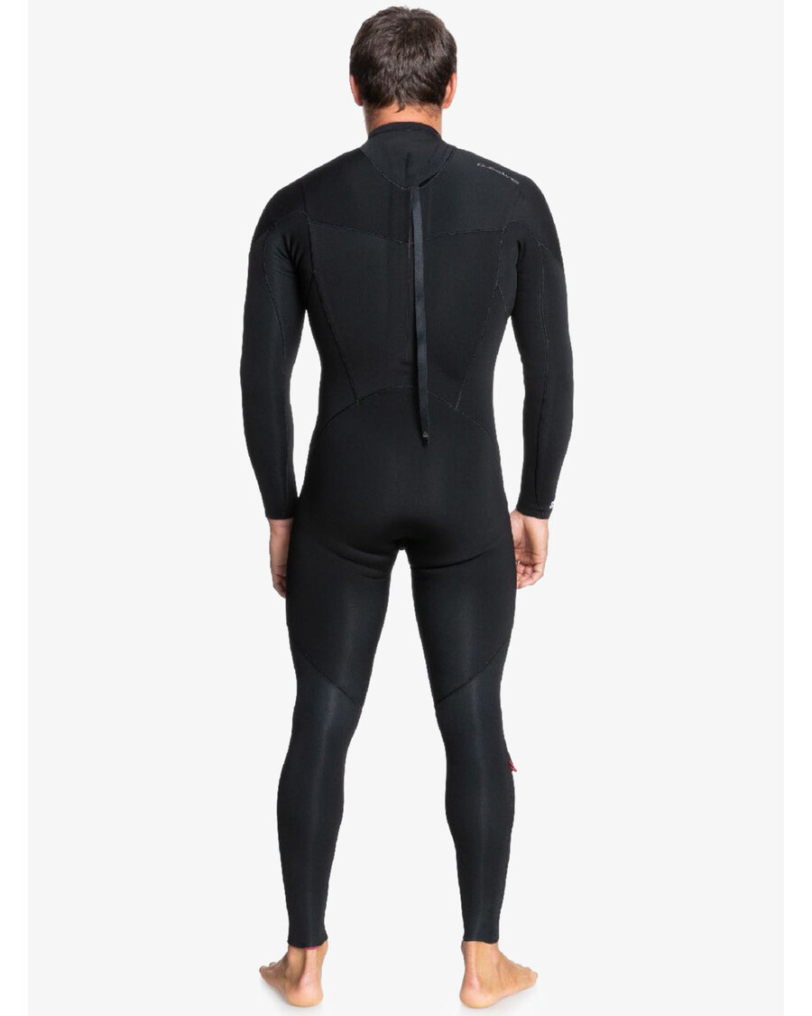 Quiksilver 4/3mm Gündelik Oturumlar Arkadan Fermuarlı Wetsuit - Siyah