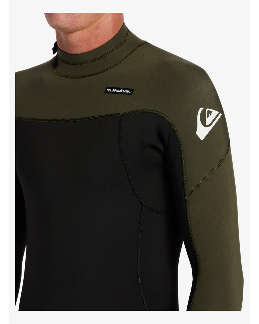 Quik Silver 3/2mm Everyday Sessions Back Zip Wetsuit - Black/ Ash