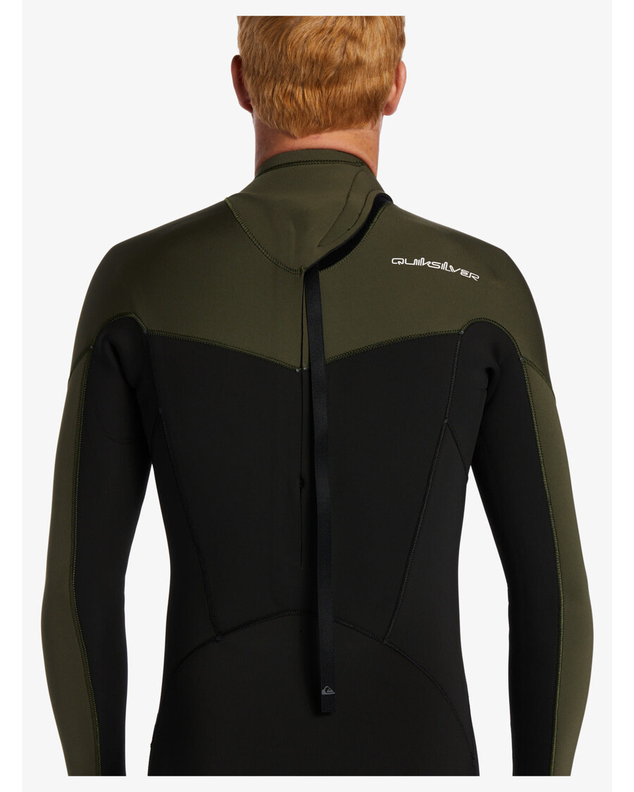 Quik Silver 3/2mm Everyday Sessions Back Zip Wetsuit - Black/ Ash