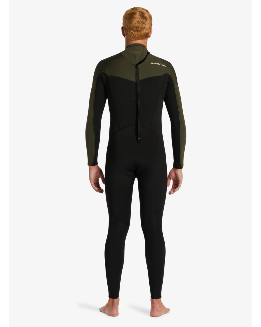 Quik Silver 3/2mm Everyday Sessions Back Zip Wetsuit - Black/ Ash