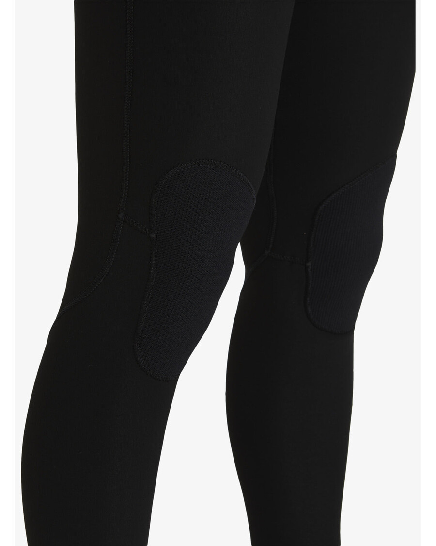 Гидрокостюм Quiksilver с высокой линией груди и молнией на груди толщиной 4/3 мм - черный