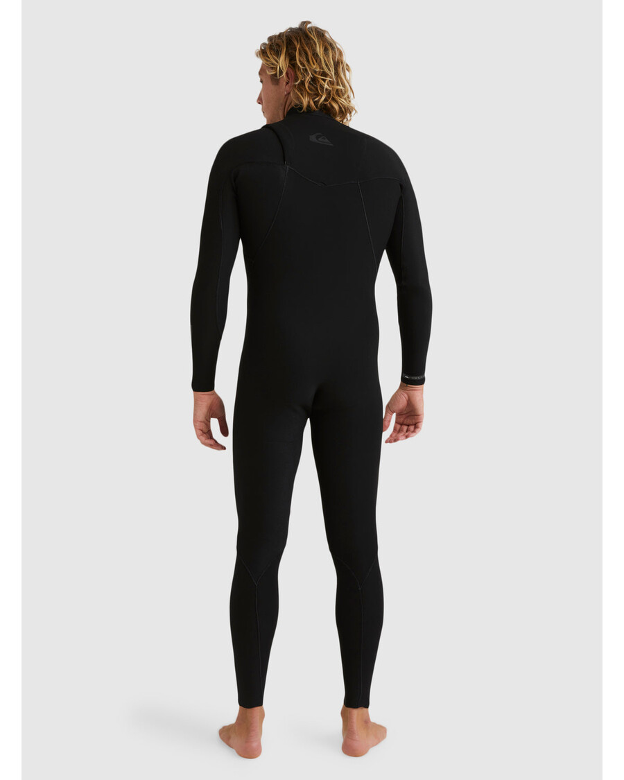 Quiksilver 3/2mm Neopren S Vysokým Zipsom Na Hrudi - čierny