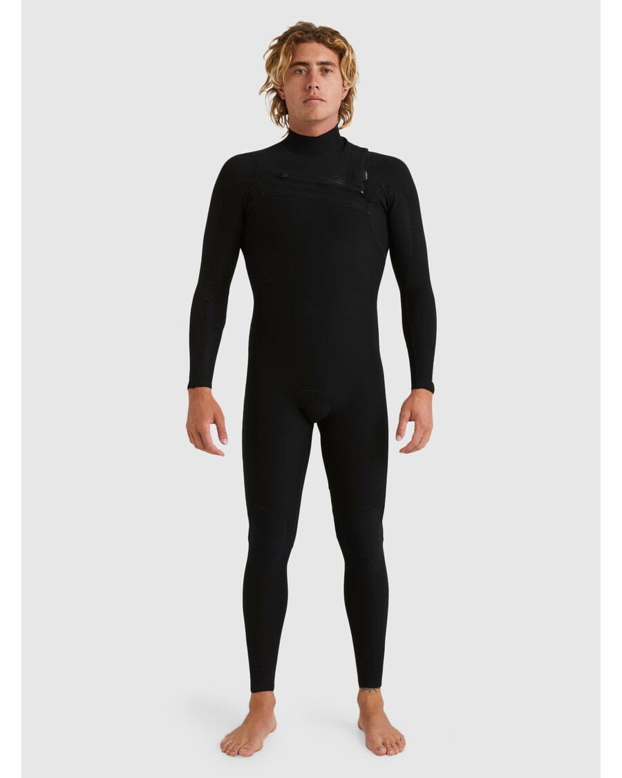 Quiksilver 3/2 Mm Neoprensko Odijelo S Patentnim Zatvaračem S Visokom Linijom - Crno