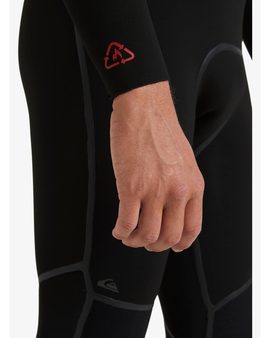 Quik Silver 4/3mm Marathon Sessions Chest Zip Wetsuit - Black