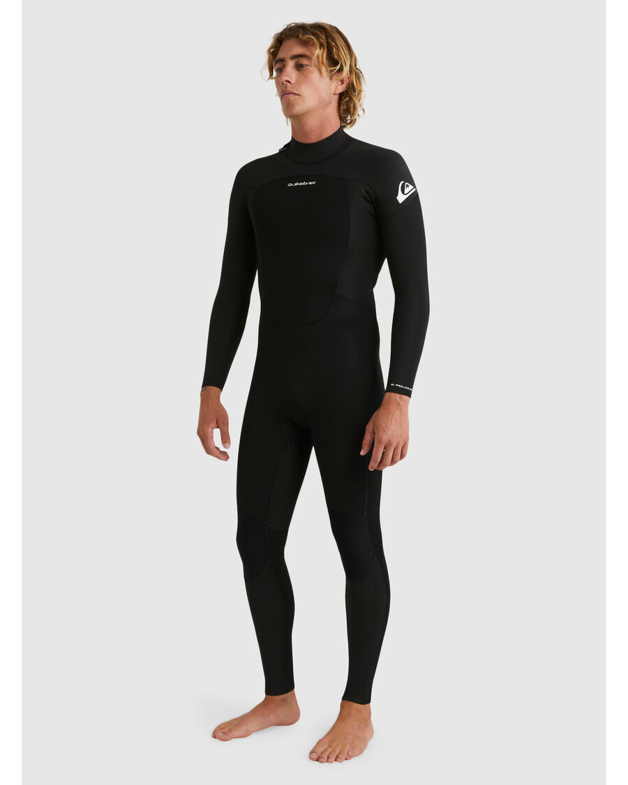 クイックシルバー 4/3mm プロローグ バック ジップ ウェットスーツ - ブラック
