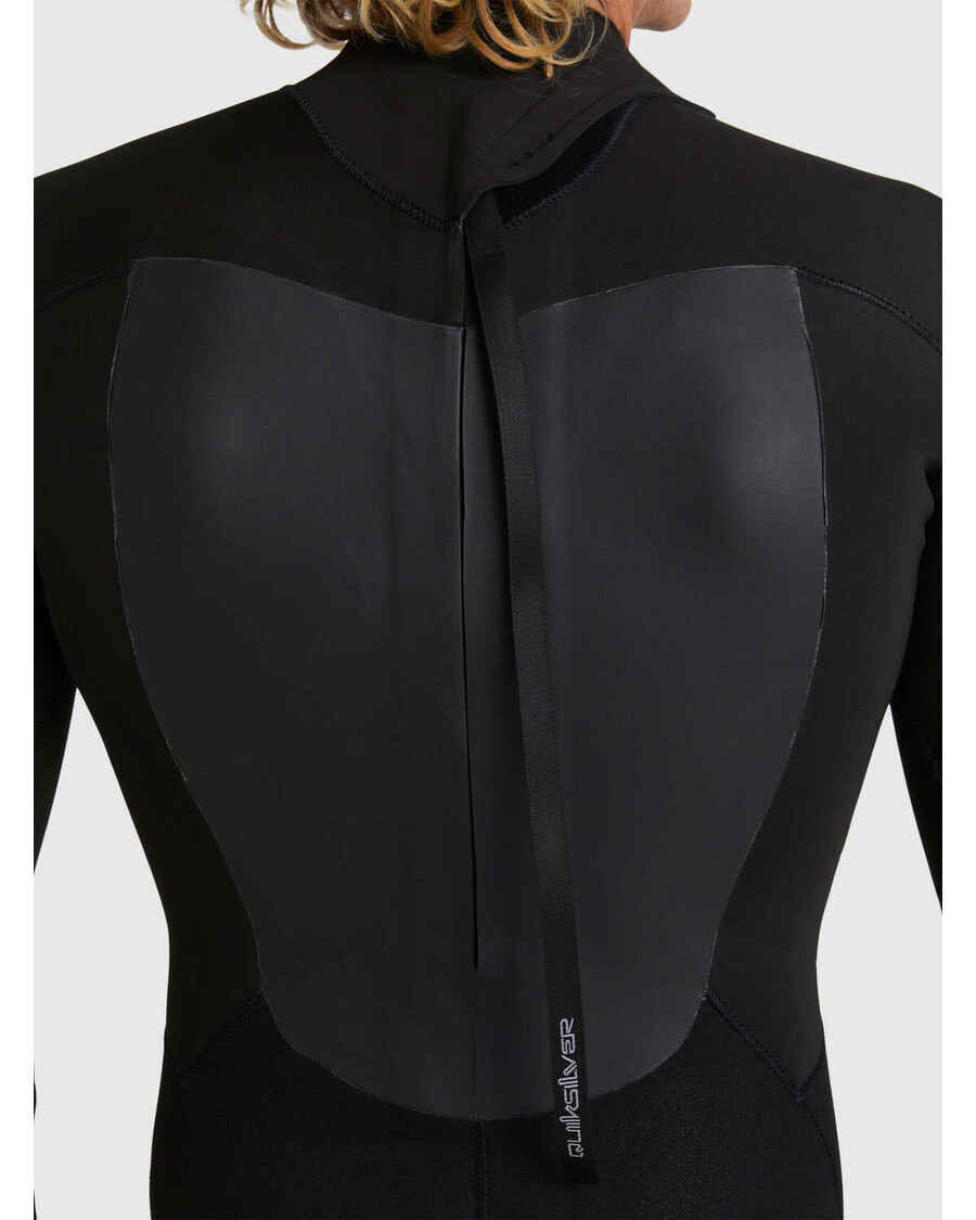 クイックシルバー 4/3mm プロローグ バック ジップ ウェットスーツ - ブラック
