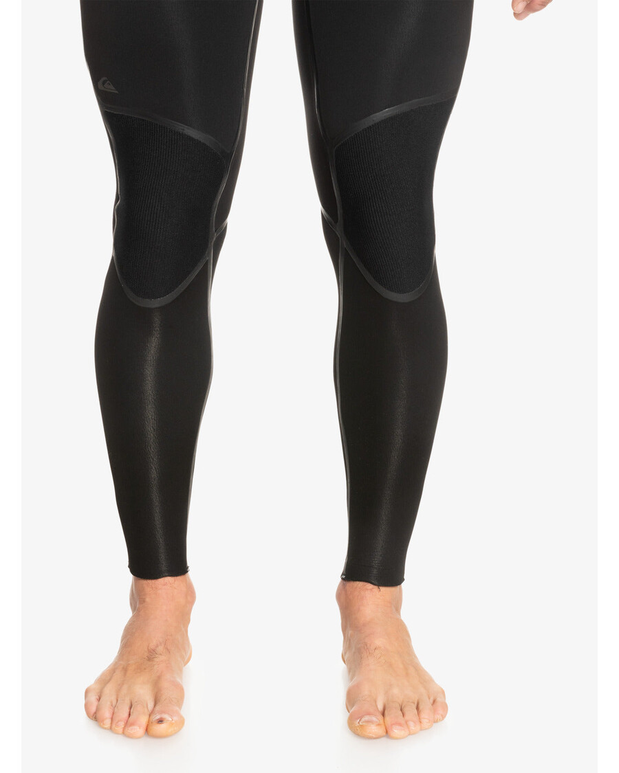 куиксилвер 4/3 маратон сесије са капуљачом на грудима са патент затварачем - црна