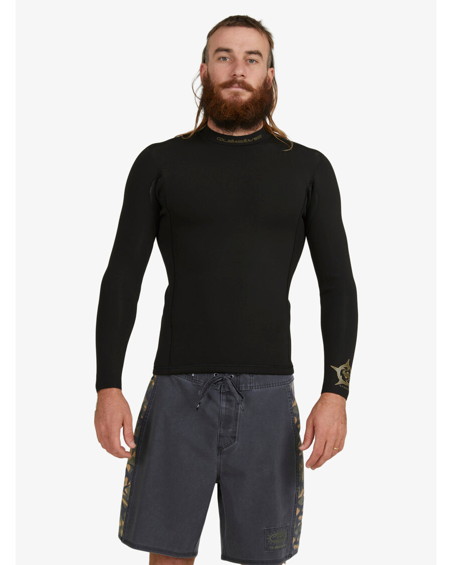 Quik Strieborná 1,5 Mm Mikey Wright Neoprénová Bunda Pre Každodenné Relácie - čierna