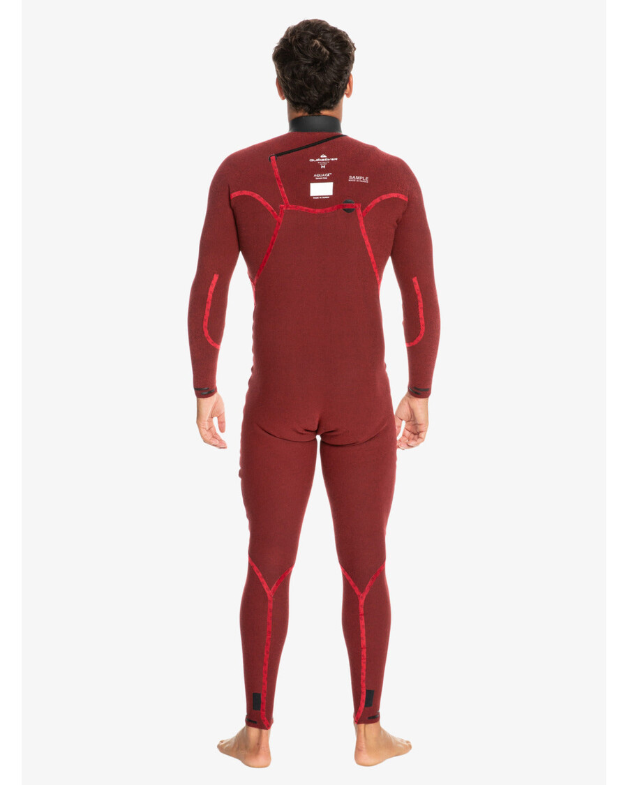 Quiksilver 4/3 Highline Neopren Na Hrudi Na Zips - čierny