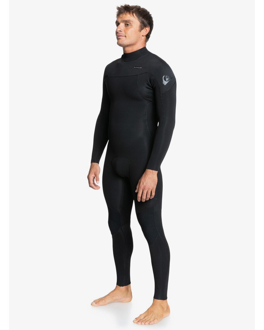 Ολόσωμη φόρμα Quiksilver 3/2 καθημερινές συνεδρίες πίσω με φερμουάρ - μαύρο