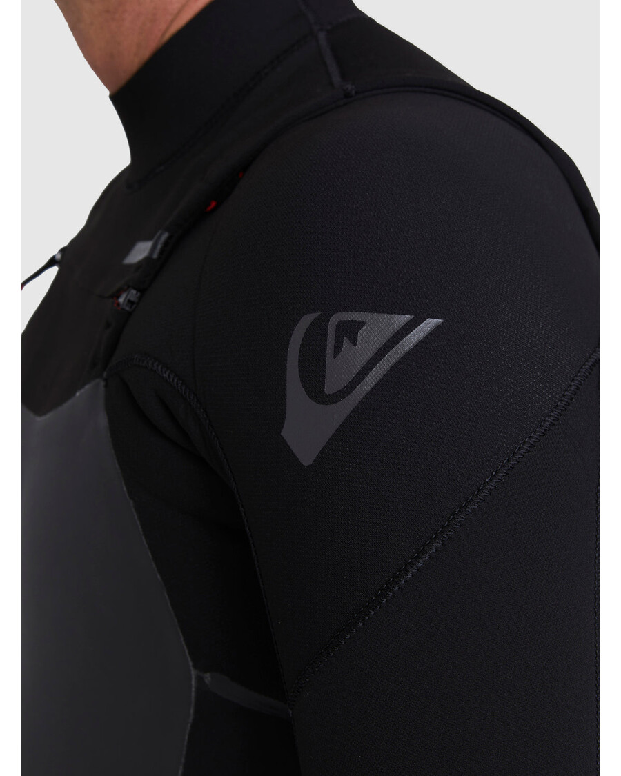 Quiksilver Neoprén Na 3/2 Maratón Na Hrudi - čierny