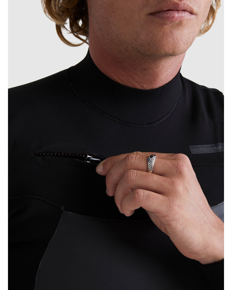 Quiksilver Neoprén Na 3/2 Maratón Na Hrudi - čierny