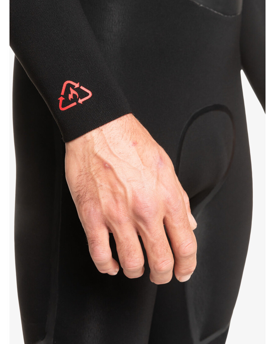 Quik Silver 3/2 Marathon Sessions Back-Zip Wetsuit - Black