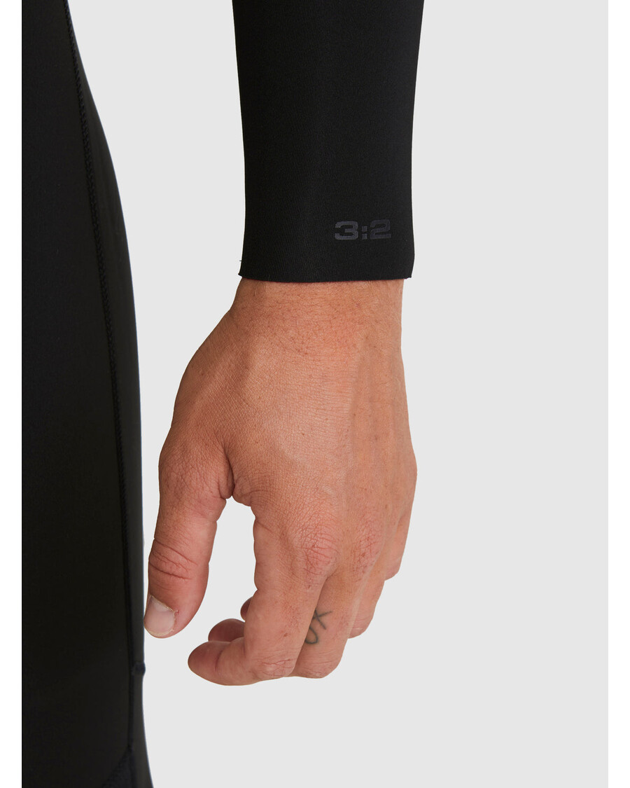 Quik Silver 3/2 Everyday Sessions Back-Zip Wetsuit - Black