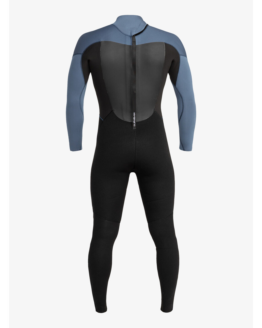 Quik Silver 4/3mm Prologue Back Zip Wetsuit - Black/Bering