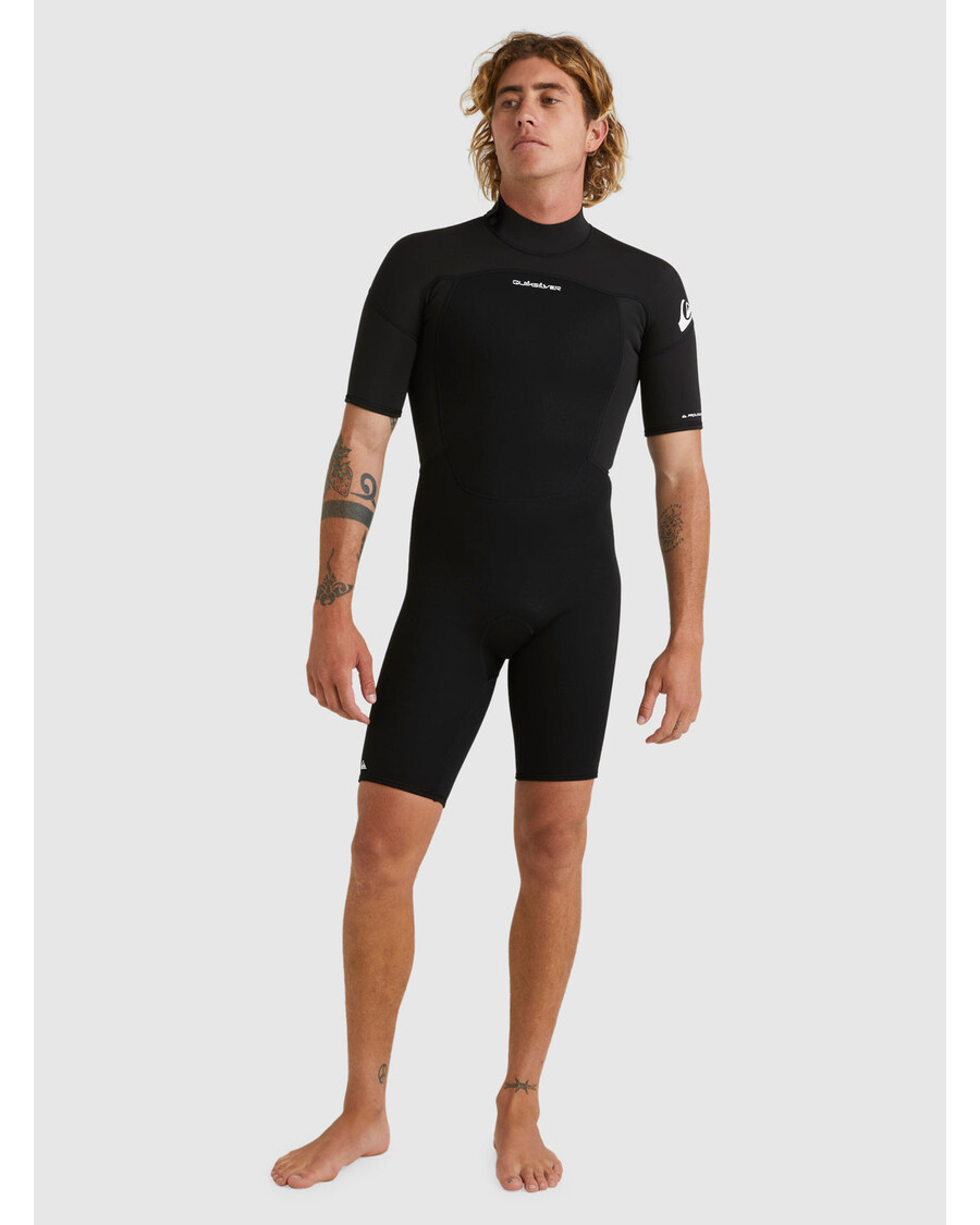 Quik Silver 2/2mm Prologue Short Sleeve Spring Suit - Black