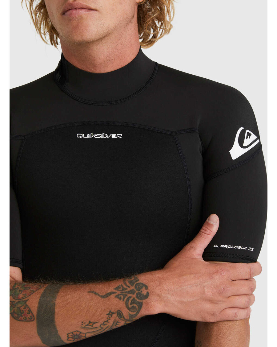 Quik Silver 2/2mm Prologue Short Sleeve Spring Suit - Black