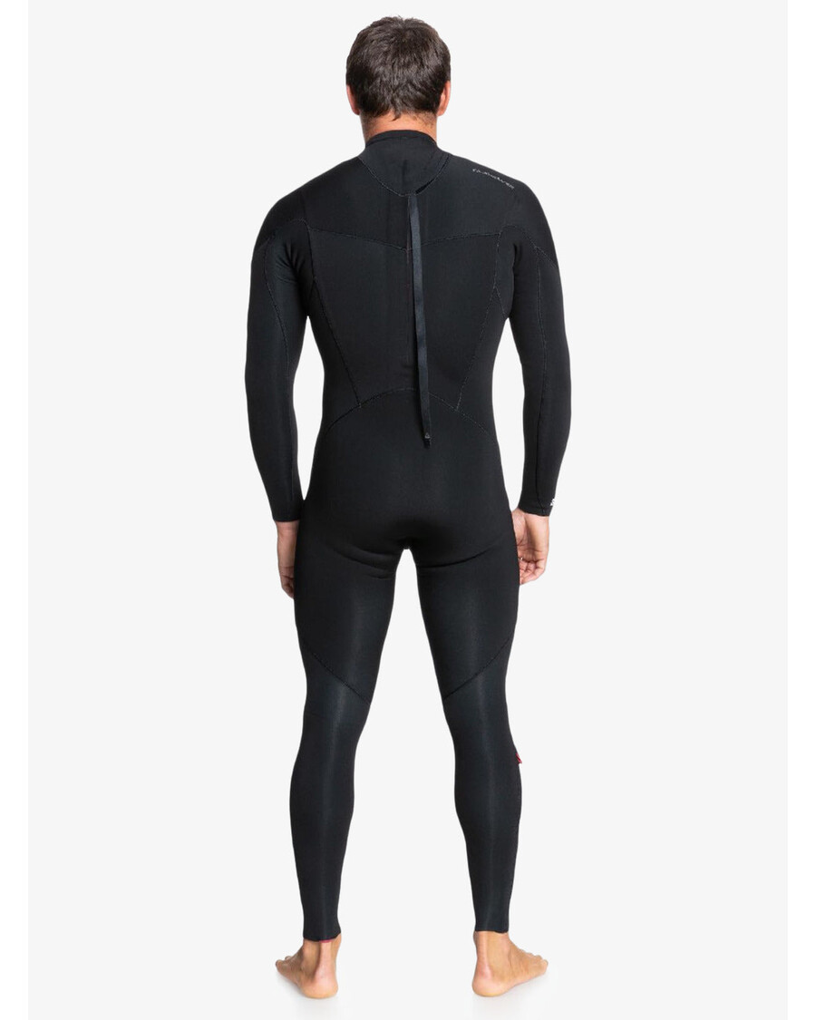 Quik Strieborný 5/4/3 Mm Neoprénový Oblek Na Každodenný Zips Na Chrbte - čierny