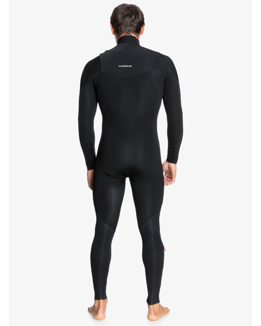 Traje De Neopreno Quiksilver 4/3 Daily Session Con Cremallera En El Pecho - Negro