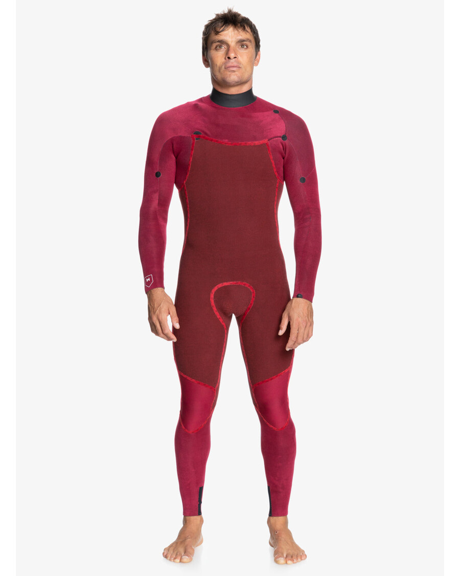 Traje De Neopreno Quiksilver 4/3 Daily Session Con Cremallera En El Pecho - Negro