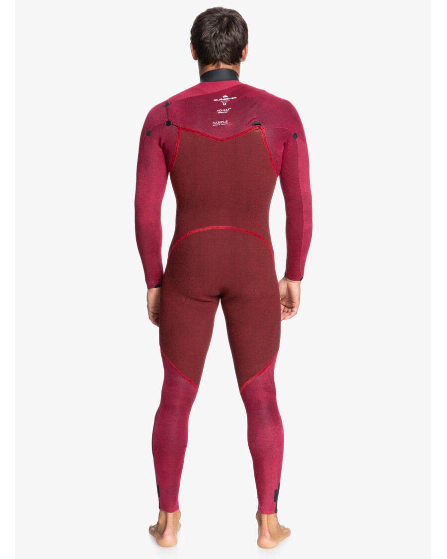 Traje De Neopreno Quiksilver 4/3 Daily Session Con Cremallera En El Pecho - Negro