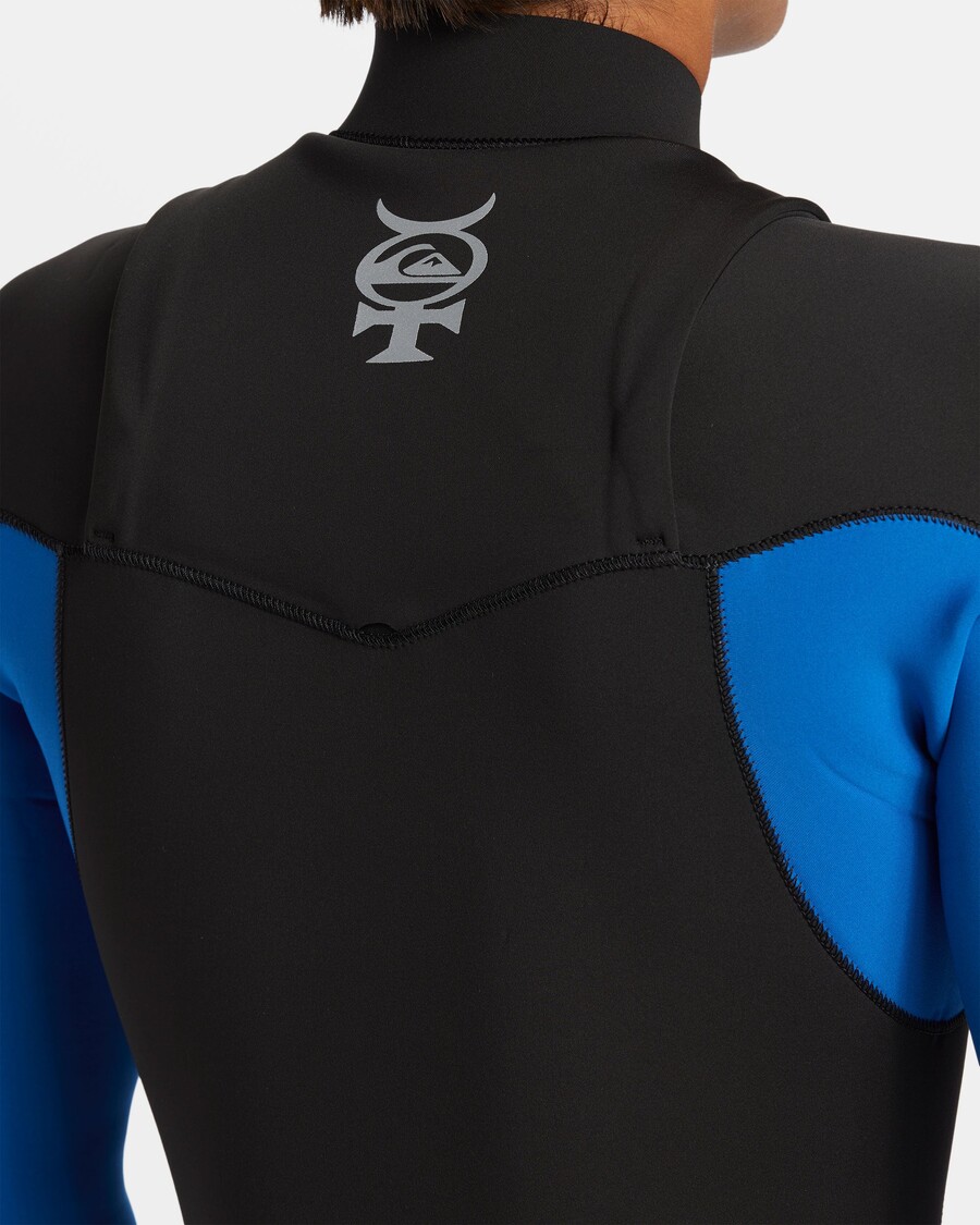 Quiksilver 4/3 Mm Ortuťový Zips Na Hrudi Gbs Neopren - Olympionická Modrá