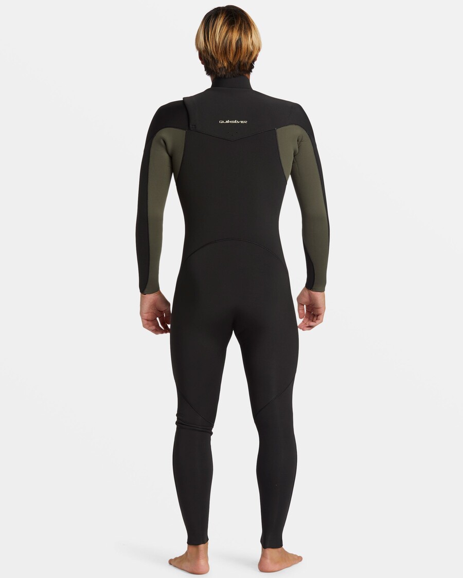 Quik Silver 4/3mm Everyday Sessions Chest Zip Wetsuit - Thyme