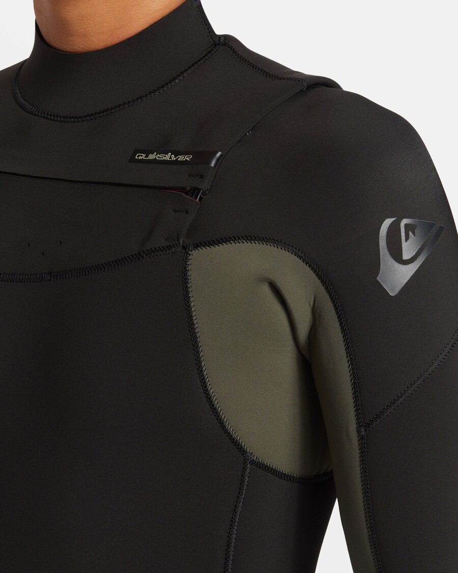 Quik Silver 4/3mm Everyday Sessions Chest Zip Wetsuit - Thyme