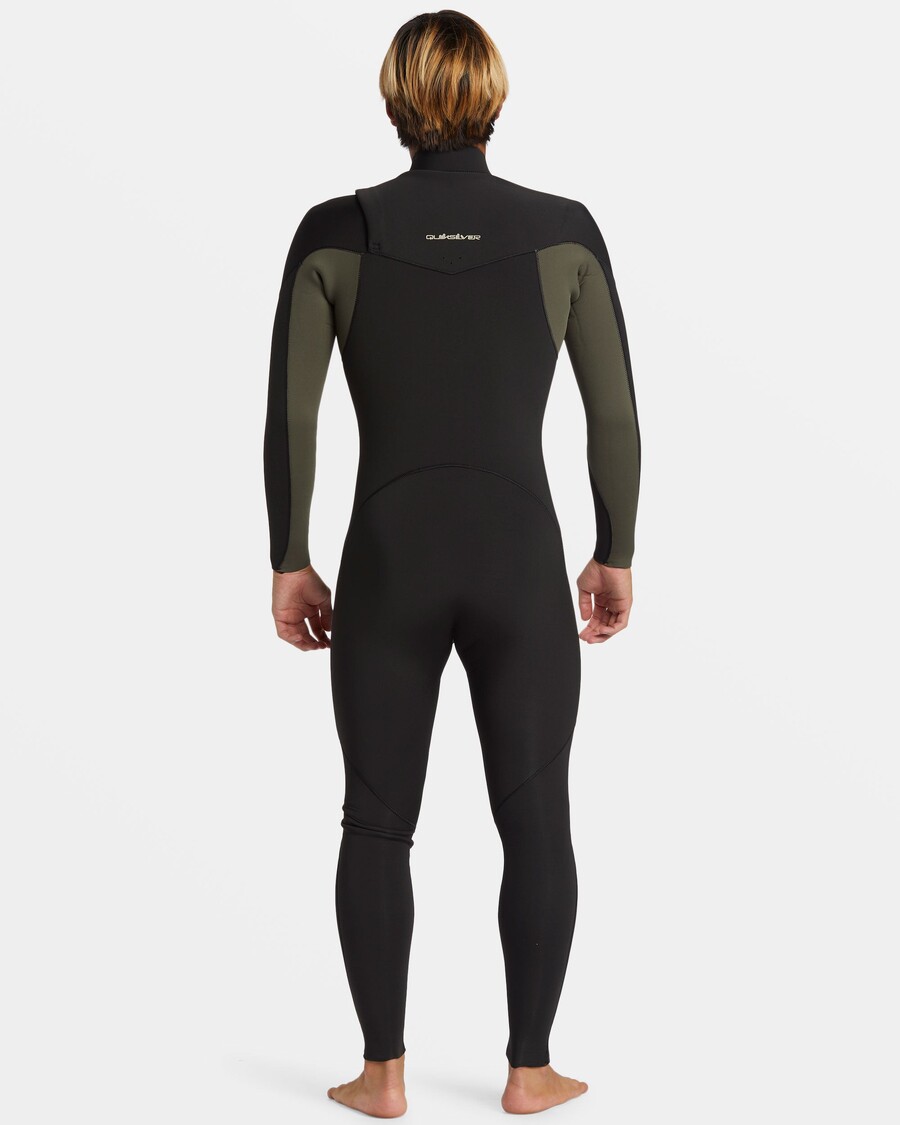 Quiksilver 3/2 Mm Wetsuit Met Ritssluiting Op De Borst Voor Alledaagse Sessies - Tijm