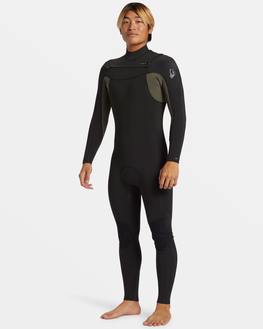Quiksilver 3/2 Mm Wetsuit Met Ritssluiting Op De Borst Voor Alledaagse Sessies - Tijm