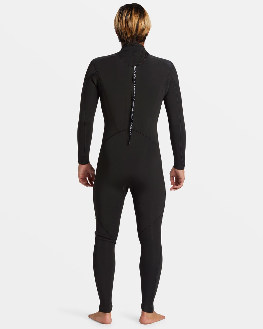 Quiksilver 4/3mm Cıva Arkası Fermuarlı GBS Wetsuit - Siyah