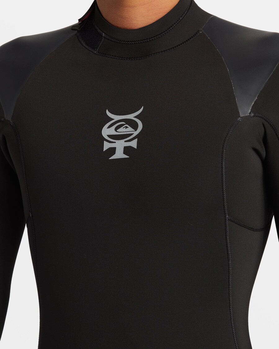 Quiksilver 4/3mm Cıva Arkası Fermuarlı GBS Wetsuit - Siyah